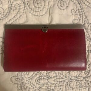 Patricia Nash Cauchy Framed Magenta  Leather Wallet